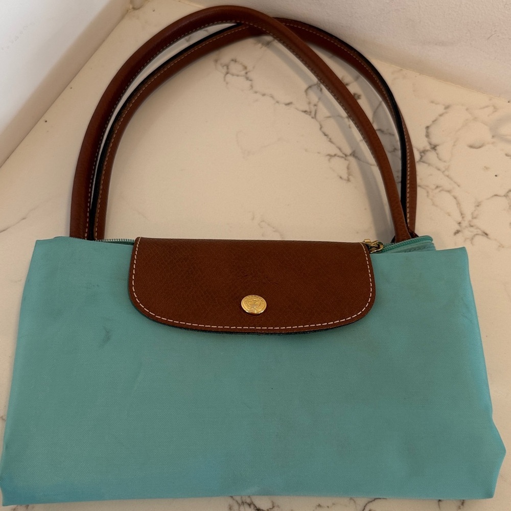 Longchamp Nylon Tote Blue - Picture 7 of 8